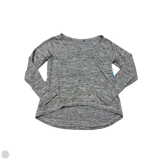Athletic Top Long Sleeve Crewneck By Athleta In Grey, Size: L