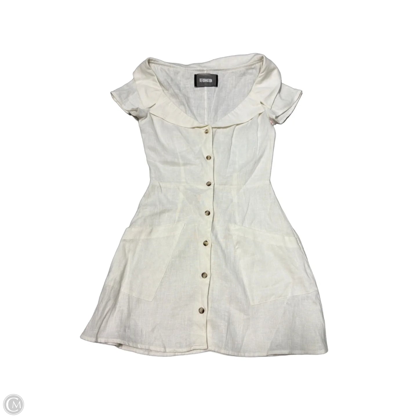 Dress Casual Short By Reformation In White, Size: Xs