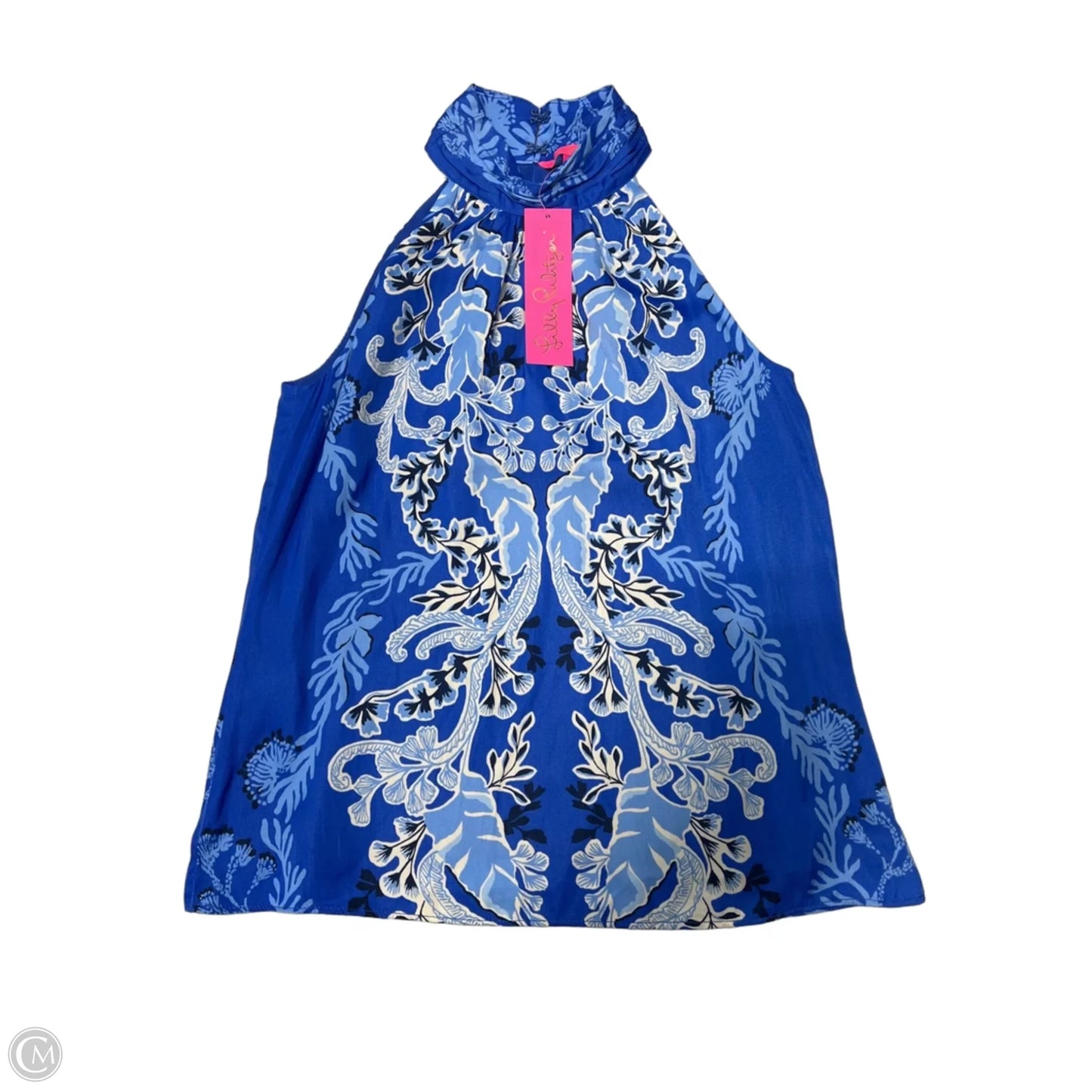 New! Top Sleeveless Designer By Lilly Pulitzer In Blue, Size: Xxs