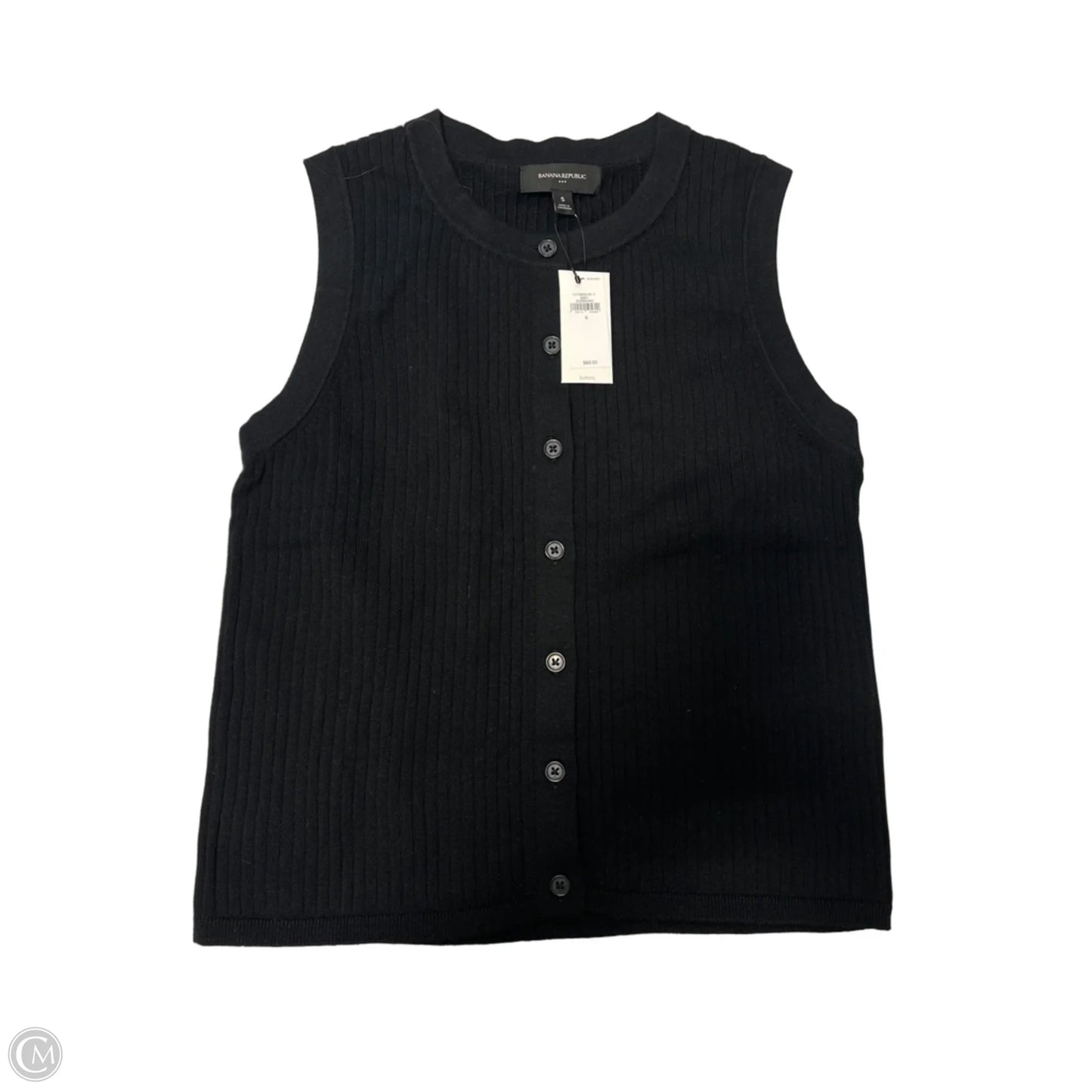 New! Top Sleeveless By Banana Republic In Black, Size: S