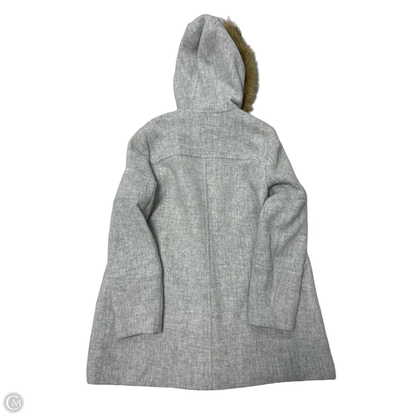 Coat Peacoat By J. Crew In Grey, Size: Xl