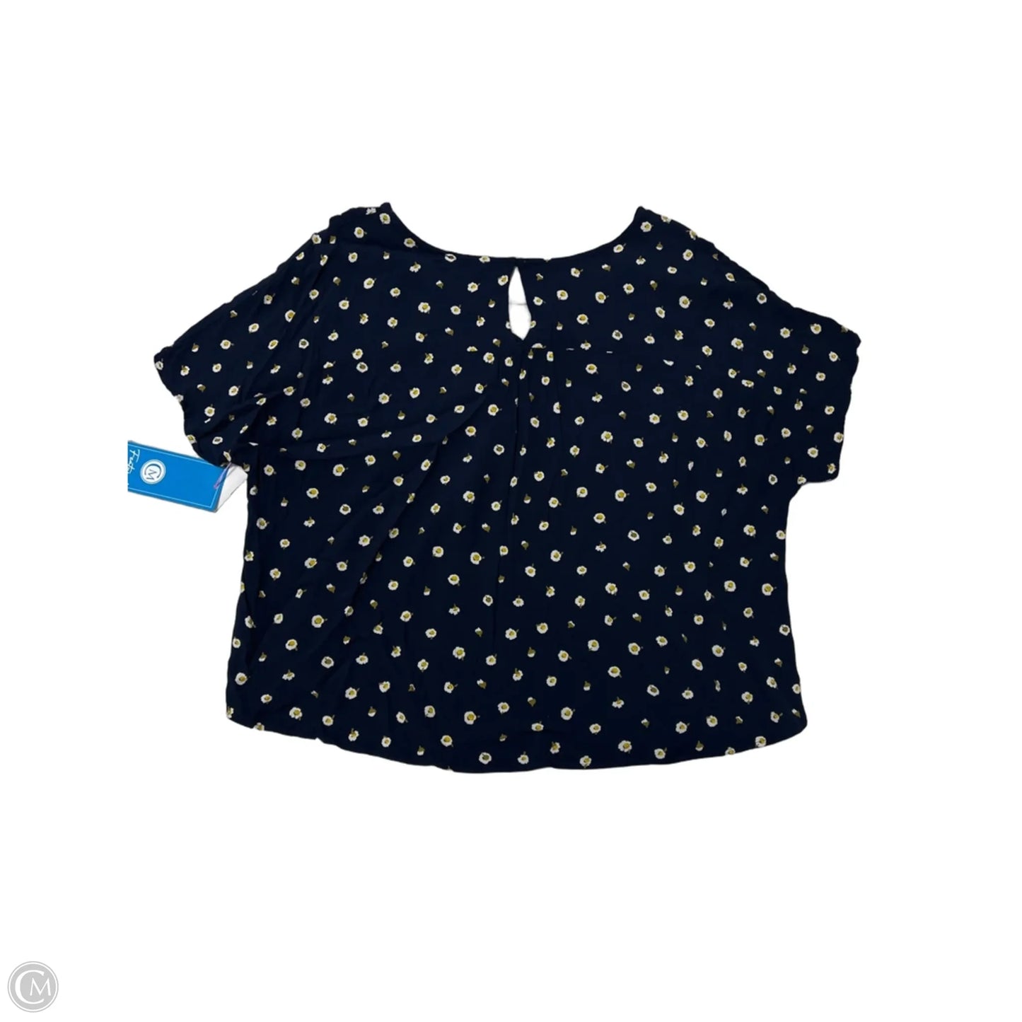 Top Short Sleeve By Madewell In Floral Print, Size: L