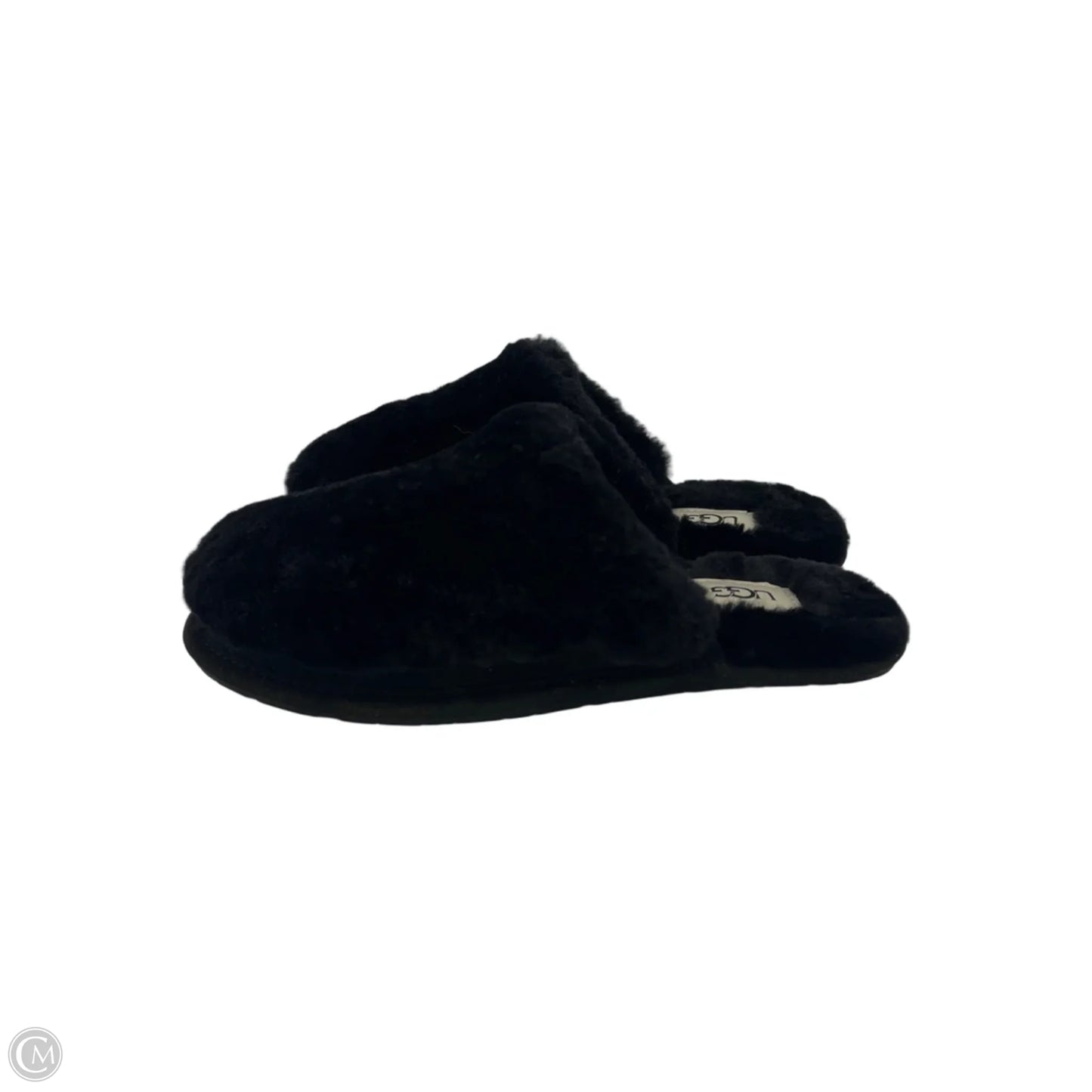 Slippers Designer By UGG In Black, Size: 6