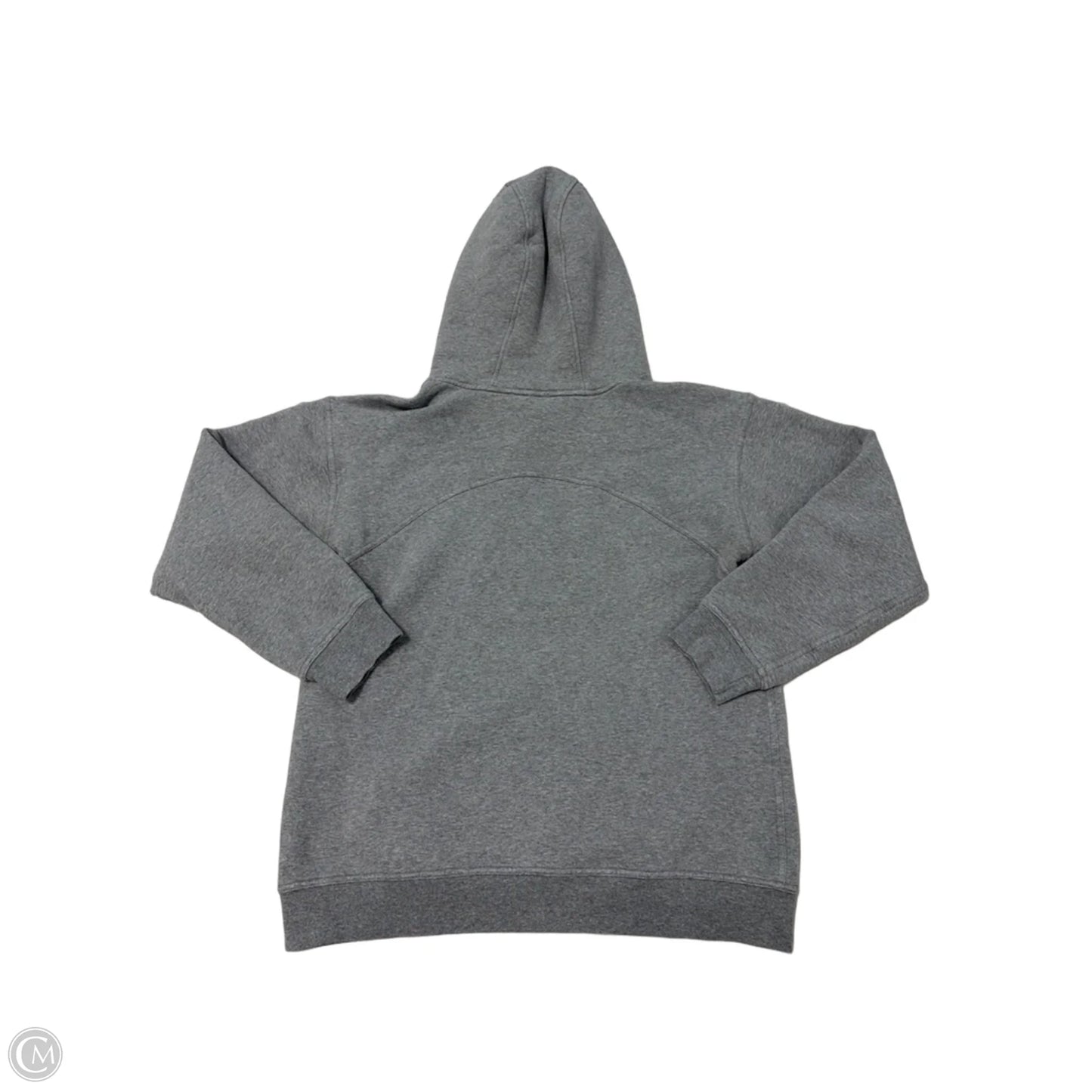 Athletic Sweatshirt Hoodie By Lululemon In Grey, Size: M