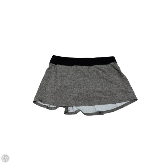 Athletic Skort By Lululemon In Grey, Size: 12L