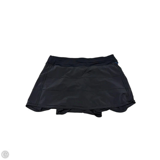 Athletic Skort By Lululemon In Black, Size: 12L