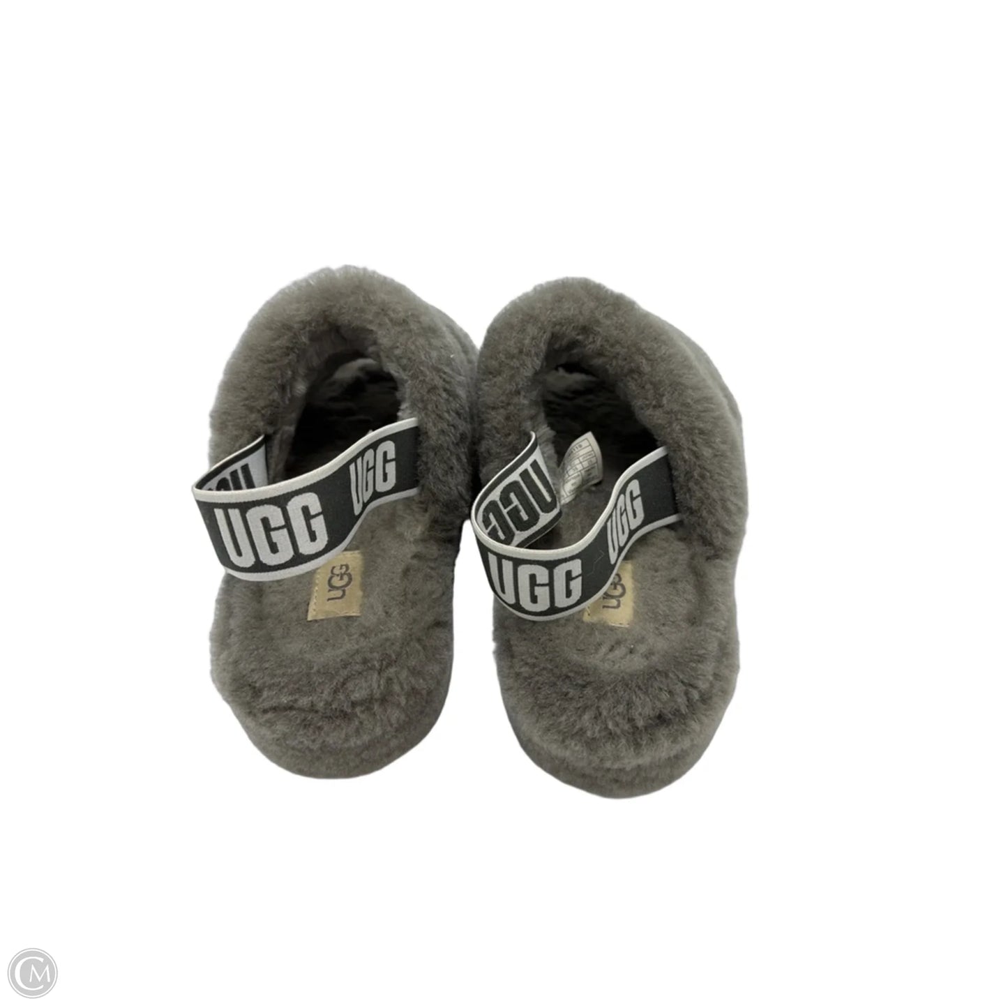 Fluff Yeah Slippers Designer By UGG In Grey, Size: 8