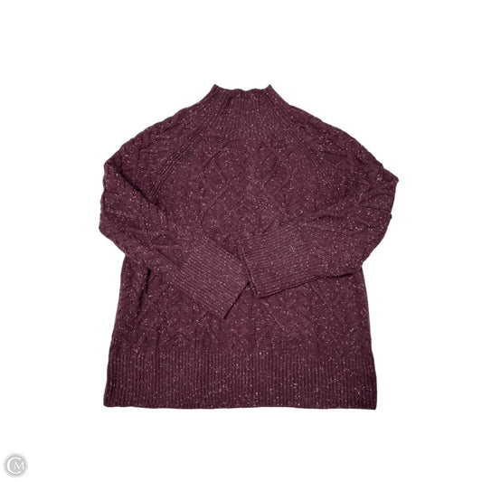 Sweater By Talbots In Maroon, Size: L