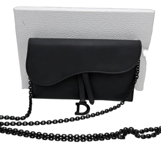 Christian Dior Ultra Matte Saddle Chain Luxury Handbag