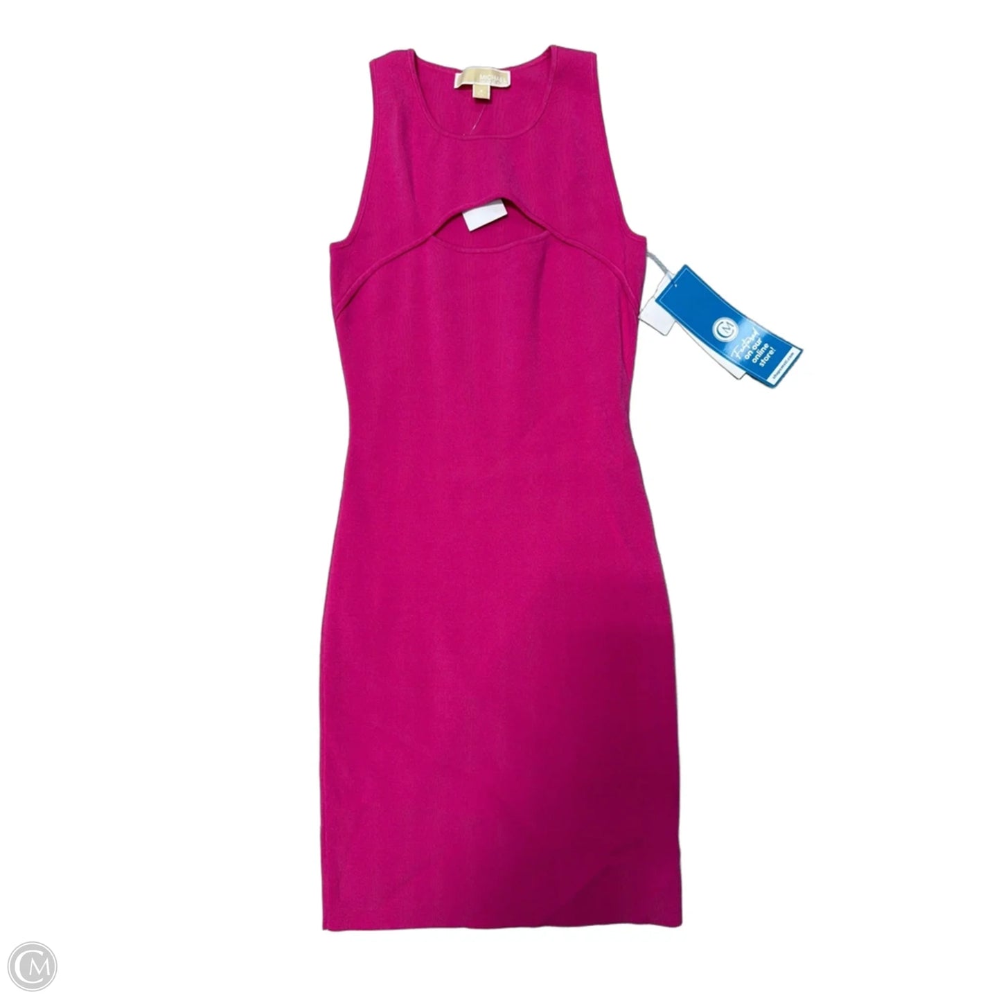 New! Dress Casual Midi Michael Kors In Pink, Size: S