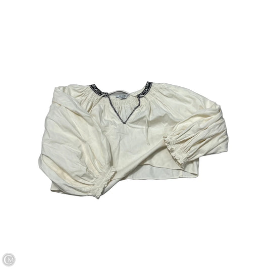 Top Long Sleeve By Re/done In Cream, Size: S