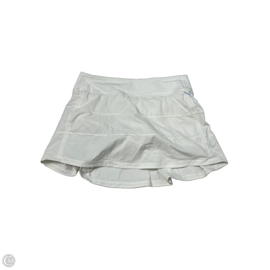 Athletic Skort By Lululemon In White, Size: 6l