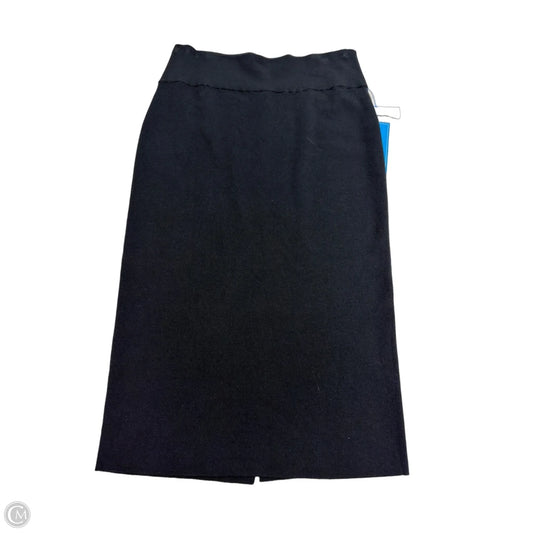 Skirt Midi By Eileen Fisher In Black, Size: L