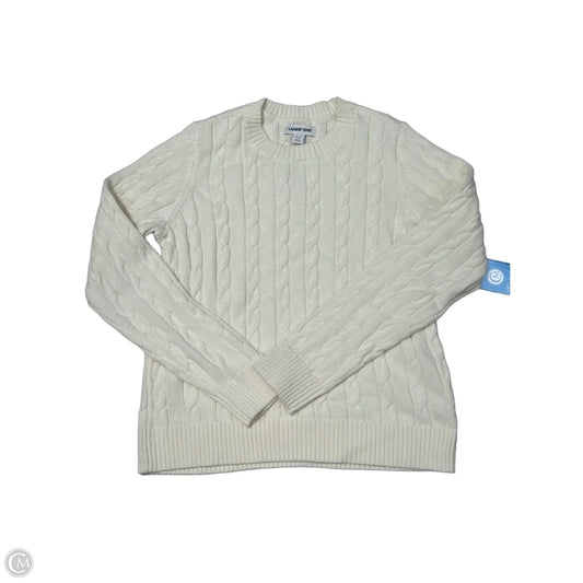 New! Sweater By Lands End In Cream, Size: S