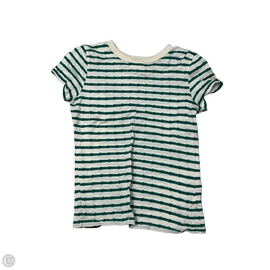 New! Top Short Sleeve By Nation In Striped Pattern, Size: S