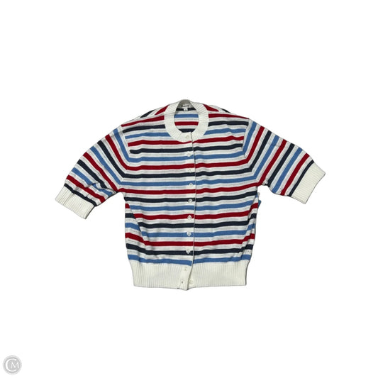 Sweater Short Sleeve By Madewell In Blue Red & White, Size: S