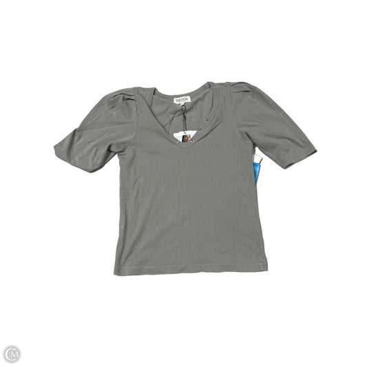 Top Short Sleeve By Nation In Grey, Size: Xs
