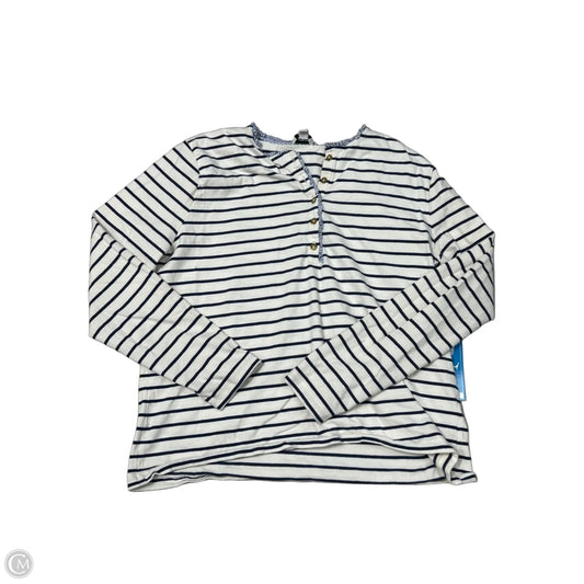 Top Long Sleeve By J. Crew In Striped Pattern, Size: L