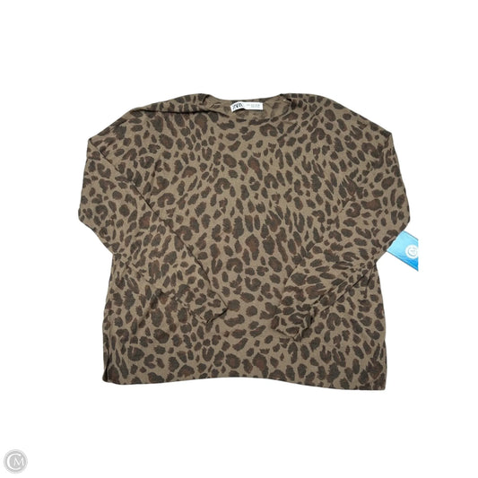 Sweater By Zara In Animal Print, Size: S
