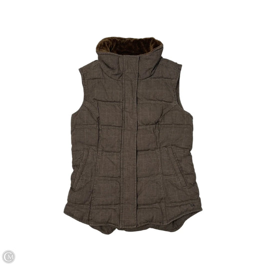 Vest Puffer & Quilted By Tommy Hilfiger In Brown, Size: S