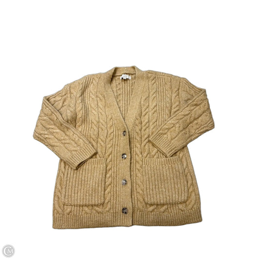 LOFT Cardigan Sweater in Tan, Size M
