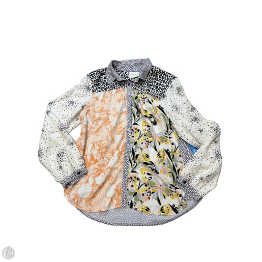 Maeve Long Sleeve Top in Multicolor, Size L