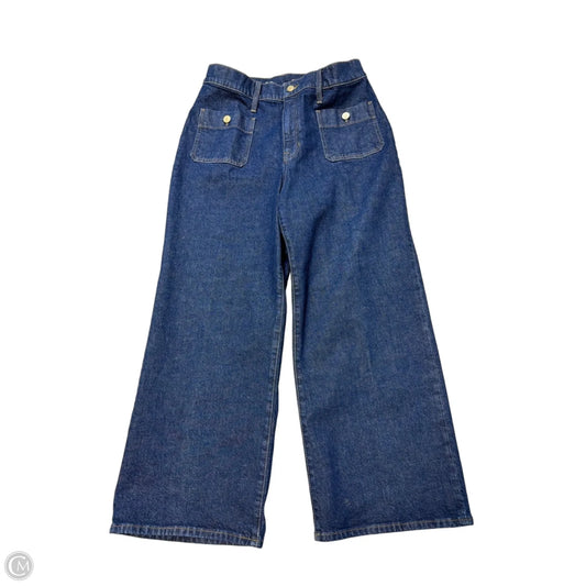 J. Crew Wide Leg Jeans in Blue, Size 14