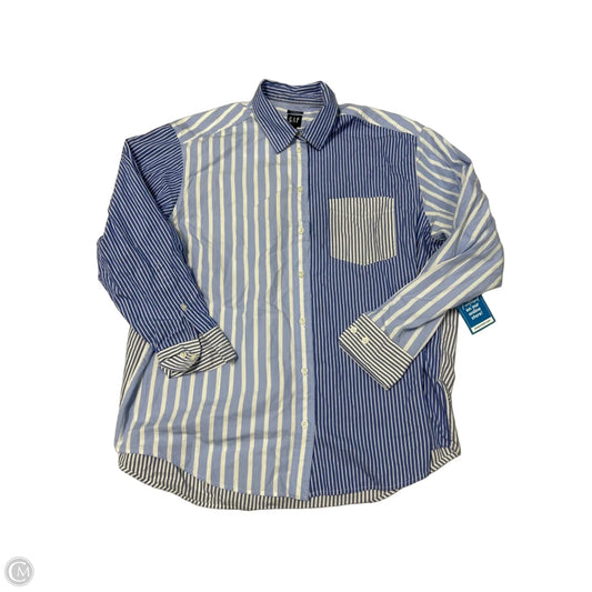 New! Gap Long Sleeve Top in Blue, Size L