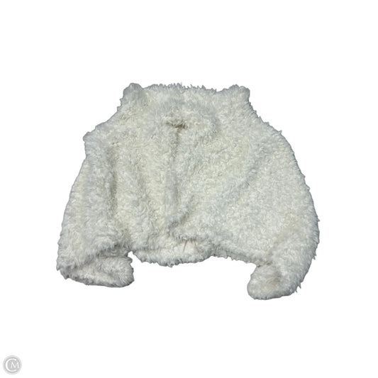 Offline Faux Fur & Sherpa Vest in White, Size M