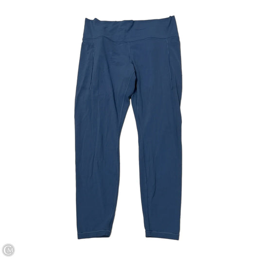 Athleta Athletic Capris in Blue, Size XL