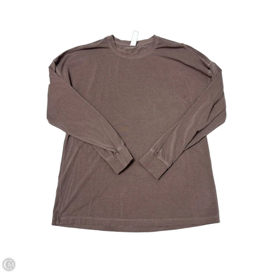 Lululemon Long Sleeve Crewneck Athletic Top in Bronze, Size S