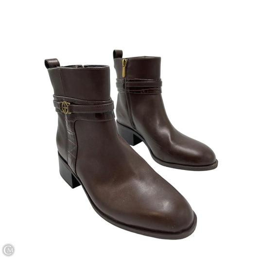 Giani Bernini Heeled Ankle Boots in Brown, Size 7.5