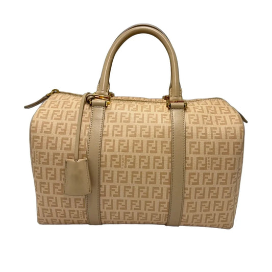 Fendi Zucchino Forever Bauletto Boston Luxury Bag