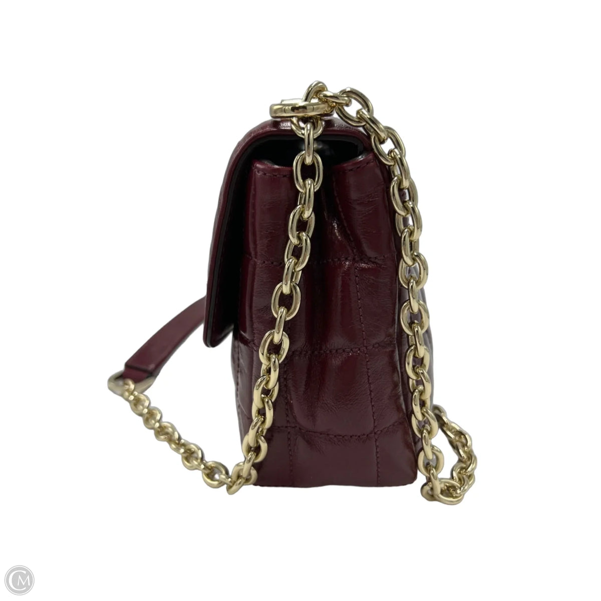 Michael Kors Quilted Designer Handbag in Maroon