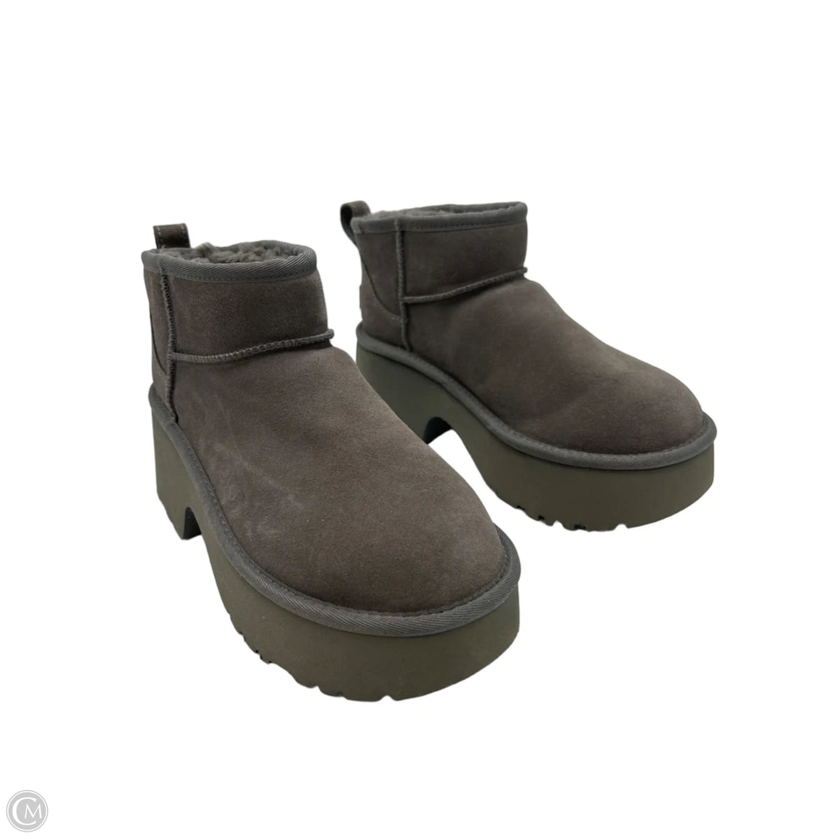 UGG Designer Boots in Grey, Size 8