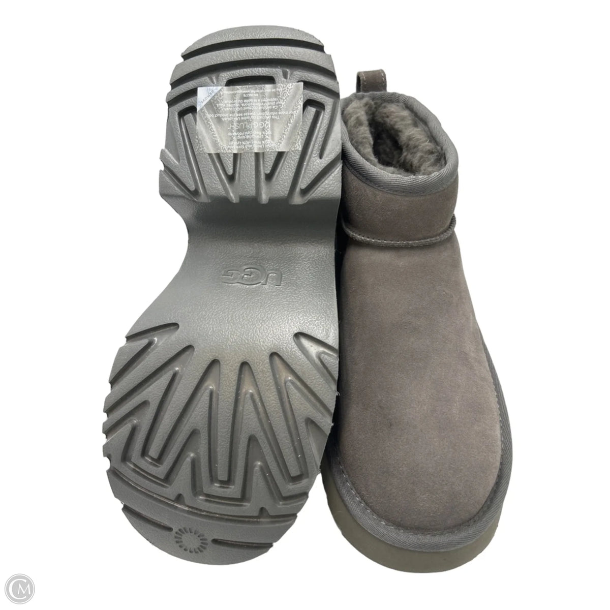 UGG Designer Boots in Grey, Size 8