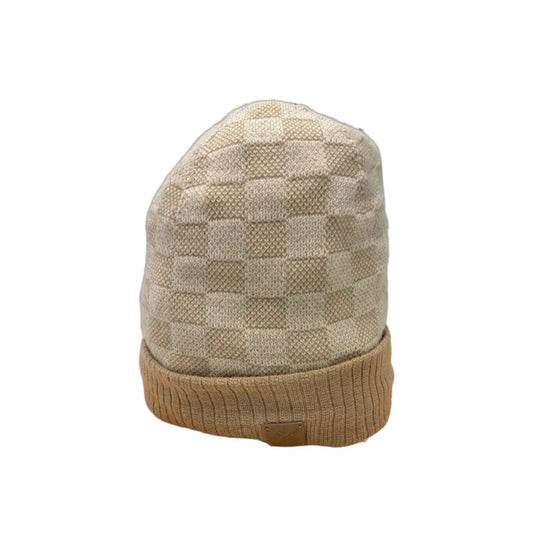 Louis Vuitton Néo Petit Damier Luxury Beanie in Tan