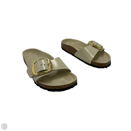 Birkenstock Designer Sandals in Cream, Size 7