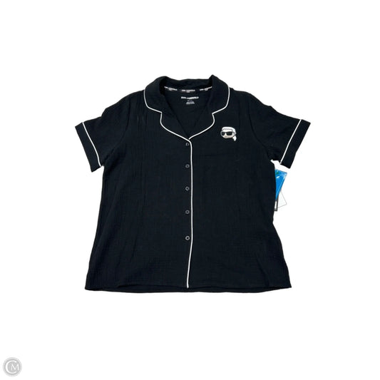 Pajamas Designer By Karl Lagerfeld In Black, Size: S
