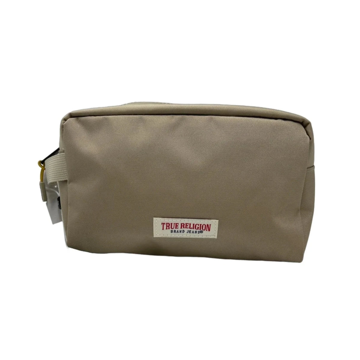 True Religion Makeup Bag in Tan