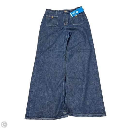 J.Crew Wide-Leg Jeans in Blue, Size 12