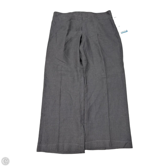 Eileen Fisher Wide-Leg Pants in Grey, Size 14
