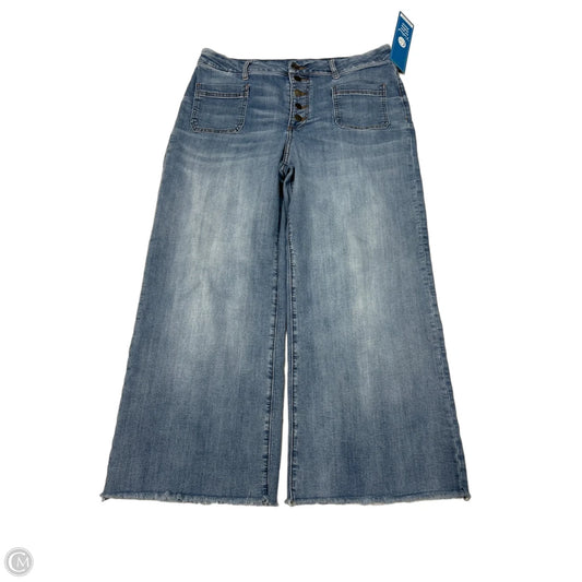KUT from the Kloth Wide-Leg Jeans in Blue, Size 14