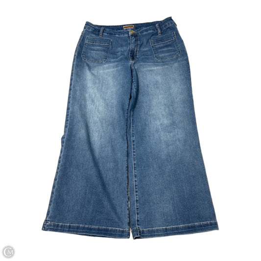 KUT from the Kloth Wide-Leg Jeans in Blue, Size 14