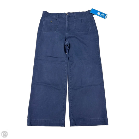 J.Crew Wide-Leg Pants in Navy, Size 12