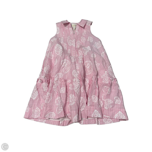 New! Lilly Pulitzer Caylinn Sleeveless Popover Designer Dress in Pink, Size M