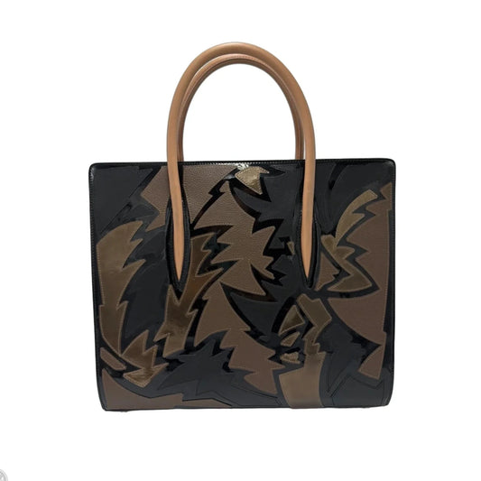 Christian Louboutin Paloma Luxury Tote in Black & Brown