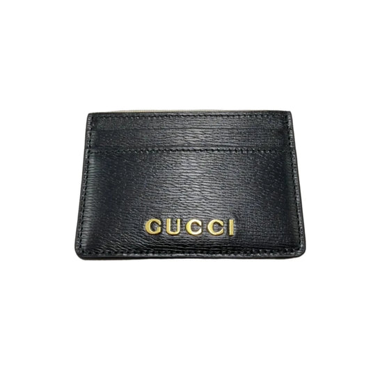 Gucci Script Luxury Card Holder in Black