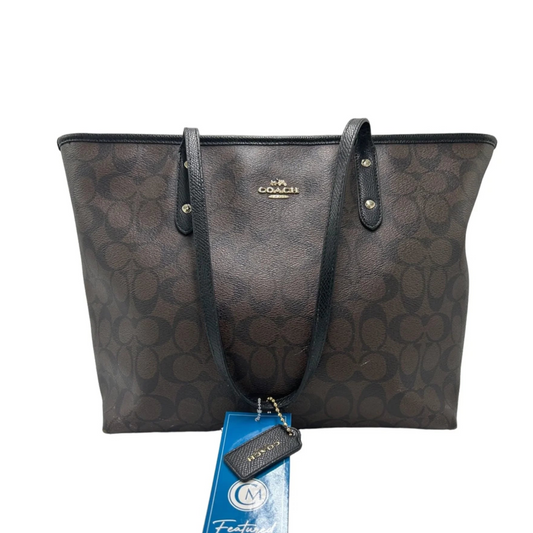 Coach City Designer Tote  / Handbag in Signature Brown