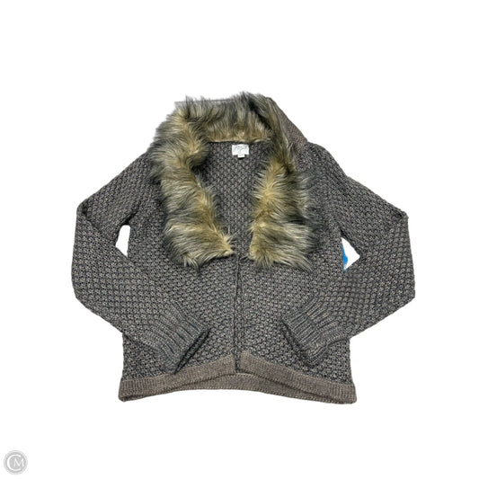 John + Jenn Cardigan Sweater in Grey, Size M